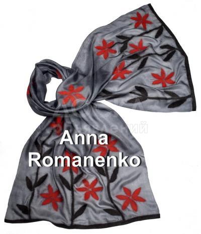 Шарфы из войлока и шелка ручной работы