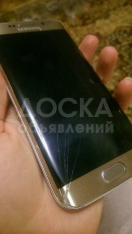 Samsung galaxy s 6 edge , разбито стекло дисплея но на работу не влеяет , рабо ает отлично ,коробка доки всё есть ! Писать воцап или звонить , за чатом не слежу . Прошу 5000 окончательно и Срочно !!!!!!!