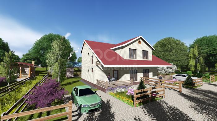 Продаю коттедж, 7-ком., 130кв. м., этаж-2, 3,5-сот., стена другое, Село сары Ой,