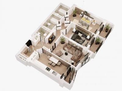 Продаю 3-комнатную квартиру, 89кв. м., этаж - 10/10, Токомбаева 23/1.