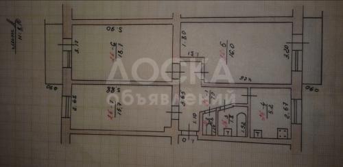 Продаю квартиру 3-ком., 65кв. м., этаж - 3/5, Токтогула/Молодая гвардия, н/у, хорошее состояние.