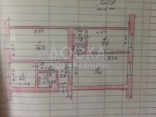 Продаю квартиру 3-ком., 60кв. м., этаж - 1/4, советская/льва толстого.