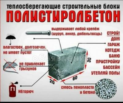 Высококачественные блоки! Полистеролбетон