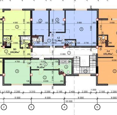 Продаю 1-комнатную квартиру, 50,45кв. м., этаж - 3/3, Киргизия-2.