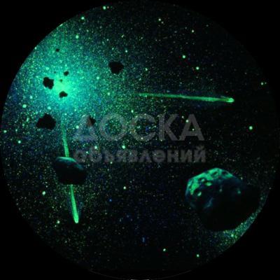 Звездное небо с помощью светящейся краски Acmelight
