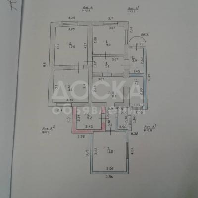 Продаю дом 5-ком., 110кв. м., этаж-1, 2-сот., стена кирпич, Чуй-Алматинская.