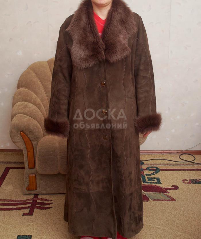 Дублёнка, натуральный мех, б.у.