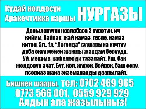 Кудай колдосун Аракетчикке каршы Нургазы!