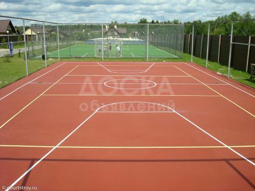 Газон, гранулы, защитная сетка, ворота