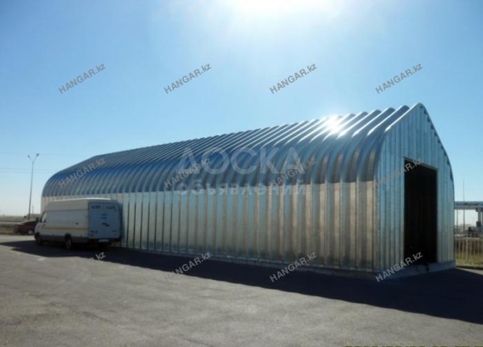 Ангар разборный быстровозводимый бескаркасный арочный