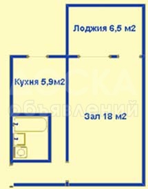 Продаю 1-комнатную квартиру, 32 кв.м.кв. м., этаж - 4/4, 11 м/р.