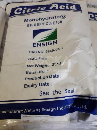 Кислота лимонная моногидрат пищевая Кнр