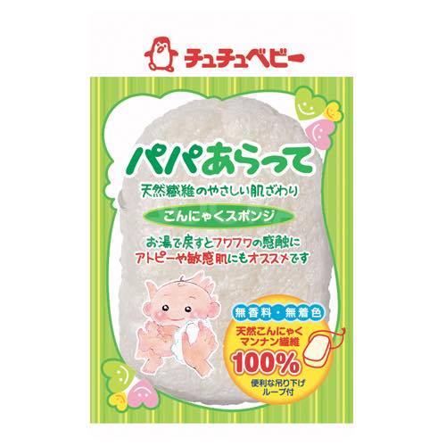 Губка-спонж для купания ребенка из корней растения Конняку.