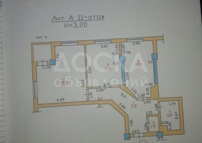 Продаю 2-комнатную квартиру, 64кв. м., этаж - 10/10, Нижний Джал.