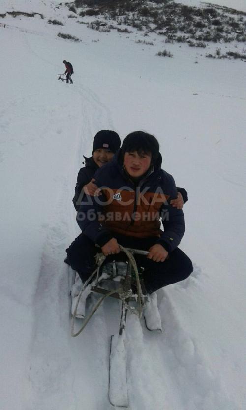 Прокат канатных санок в селе Кашка - Суу