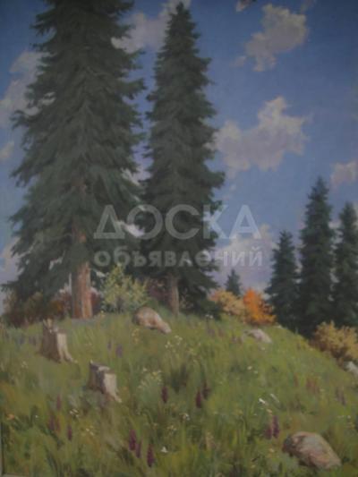 Продам картину члена Союза художников Полукарова, холст, природа