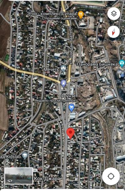 Продаю участок, под строительство жилого дома, 6 соток, в селе Кок-Жар, по первой линии (район маркета "Азия") - 120.000.