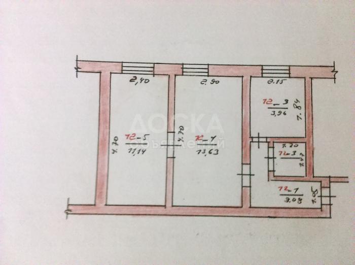 Продаю квартиру 2-ком., 33кв. м., этаж - 1/2, c.Новопокровка ул. Логвиненко дом 14,