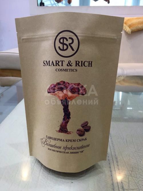Ganoderma Cream Scrub Кофейный крем скраб косметической линии «Magic touch» от Smart & Rich cosmetics это уникальный крем скраб, который не имеет аналогов в мире косметики.