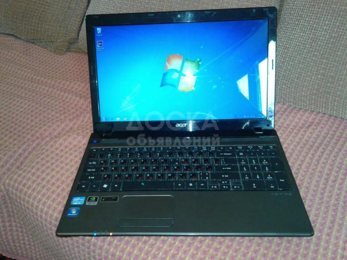 Срочно продаю Ноутбук core-i7 игровой acer aspire 5750g 1 GB