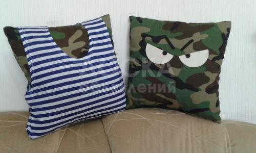 креативные мягкие подушки к 23 февраля