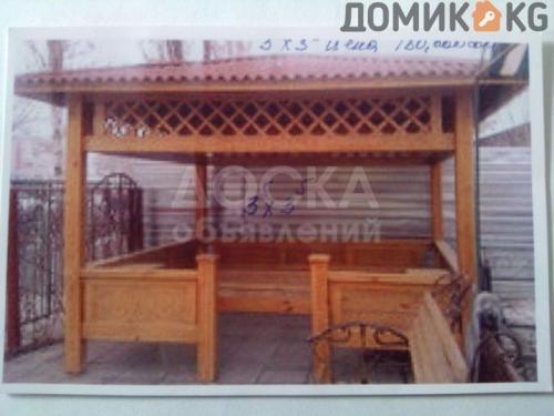 Беседки в Бишкеке.