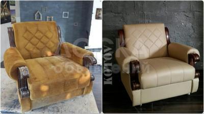 Перетяжка и ремонт мягкой мебели !