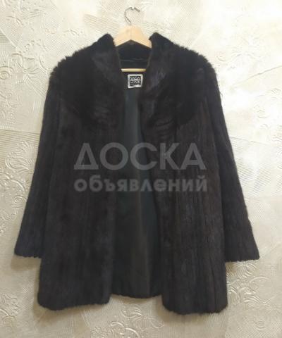 Шуба норковая SAGA MINK, оригинал. Новая, фасон «автоледи».