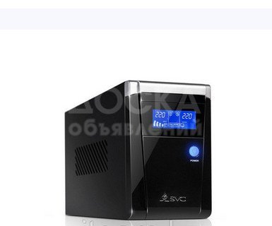 UPS SVC V-800-F-LCD, 800VA(480W), 12V/9Ah, AVR