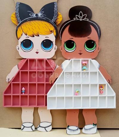 Полочка для кукол в виде куклы LoL