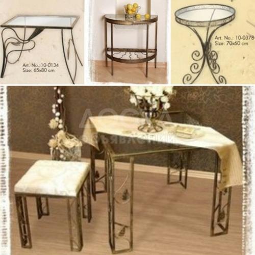 Кованые столы, журнальные и обеденные
