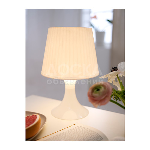 ИКЕА, ЛАМПАН
Лампа настольная, белый