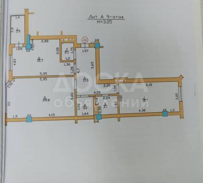 Продаю 2-комнатную квартиру, 85кв. м., этаж - 9/9, Анкара/Виноградная.