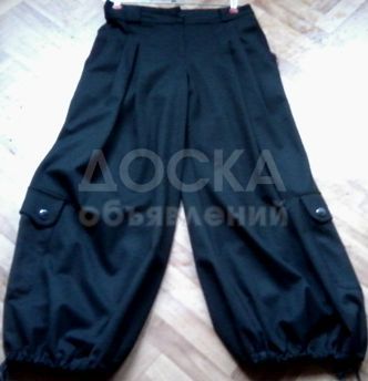 Классные штанишки - султанки. Шикарнейшее качество. Кашемир. Турция. Размер 48.
