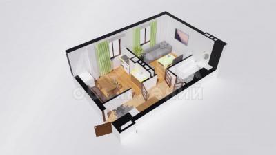 Продаю 1-комнатную квартиру, 41кв. м., этаж - 3/5, Кайназарова 1.