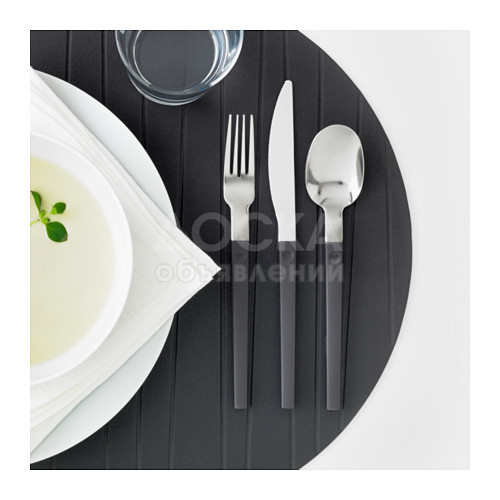 ИКЕА, ОСТРОН
Столовый набор,12 предметов, серый