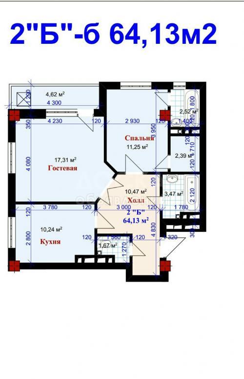 Продаю квартиру 2-ком., 65 кв мкв. м., этаж - 2/9, Манаса/Фрунзе.