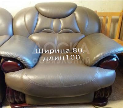 Продаю мягкую кожаную мебель !

 

3 + 2 + 1 б/у

 

в идеальном состоянии