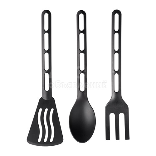 ИКЕА, ХОПКОК
Кухонные приборы, 3 предм, черный