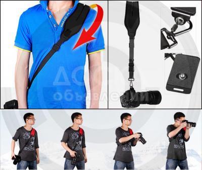 Профессиональный плечевой ремень для фотоаппарата.