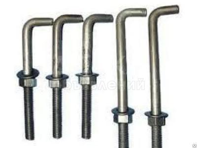 Болты с загибом, анкера с фундаментной плитой
