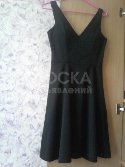Вечернее черное платье, размер 42-44
