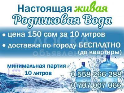Настоящая, живая родниковая вода