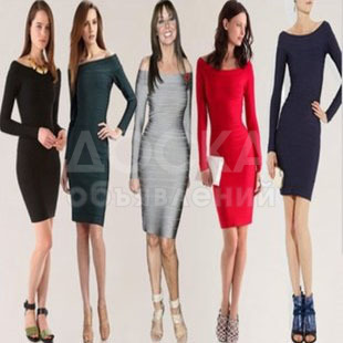 Herve Leger. Бандажные платья с эффектом утяжки.