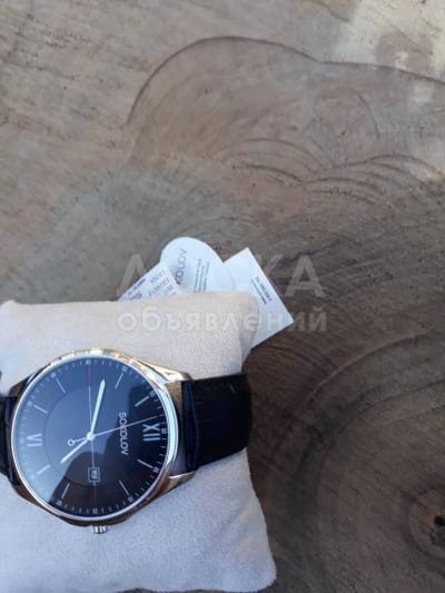 Продаю Серебряные часы Бренд Соколов с пломбой с ценниками, ремешок Телячья кожа, новые