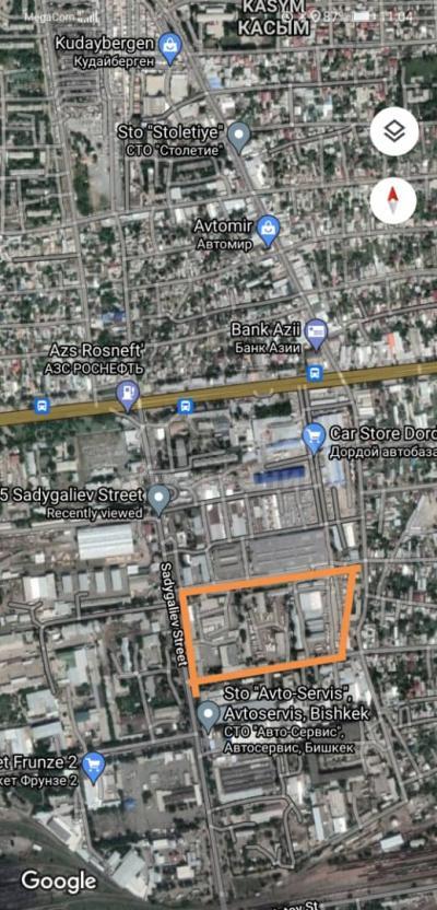 Продаю участок пром назначения, 1 га Садыгалиева 5.