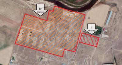 Продаю участок под строительство, 1100 соток Село Васильевка.