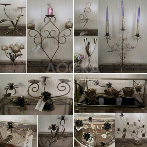 Кованые подсвечники.