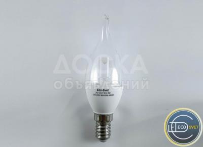 LED светодиодная лампа Свеча CA37 E14 6W Eco-Svet (Лед)