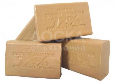 Мыло Хозяйственное натуральное 65% - 72%. Вес 200 / 250гр.